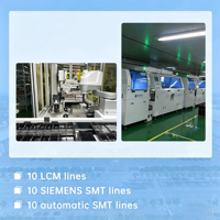 Modul Layar Sentuh LCD TFT HMI Industri 7 Inci 800*480 Sentuh Kapasitif Dual UART RS232 TTL Kecerahan Tinggi 200-1000cd/m²