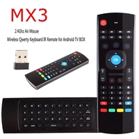 Air Mouse Remote MX3 2.4G Android Box avec Mini Clavier Compatible pour Android TV/Box/IPTV/HTPC/Xbox