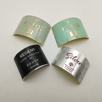Étiquettes de parfum originales personnalisées d'usine pour bouteille en verre Autocollants métalliques de transfert de logo 3D en aluminium pour emballage