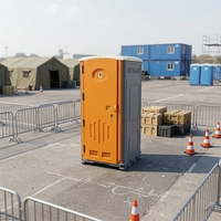 Toilettes portables en plastique chinoises à bas prix, toilettes mobiles d'extérieur pour location sur chantier