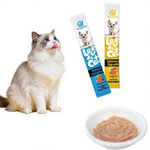 Pâté de thon personnalisé en vrac, friandises saines pour <span class=keywords><strong>animaux</strong></span>, sachet de nourriture humide pour chatons, friandises à lécher pour chats, nourriture humide pour <span class=keywords><strong>animaux</strong></span> de compagnie - Product Image 1