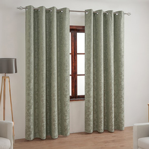 Summer Anne's Nordic Minimalist Épaissie Dentelle Enduit Chambre à coucher Salon Rideaux finis occultants complets - Product Image 2