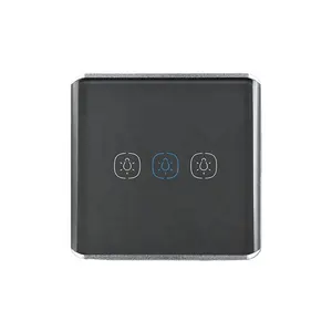 Touch sensor zigbee 3.0 uk switch tuya switch no neutral 3 gang EU standard AI speaker voice control mini light wall switch