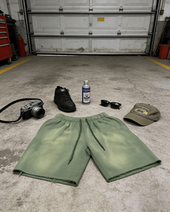 Pantalones Cortos de Algodón Oversize con Cordón para Verano, Estampado Vintage Personalizado OEM, de Tela Pesada con Lavado Ácido para Hombre - Product Image 2