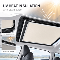 Pare-soleil pour toit en verre Tesla Model 3, rétractable électriquement, moteur silencieux, anti-éblouissement, protection contre la lumière ambiante, pièces et accessoires pour véhicules électriques