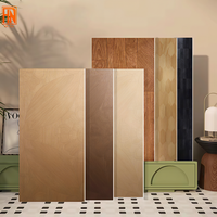 Azulejos de Porcelana con Diseño de Madera Tallada, 600x1200mm, Mate, Antideslizantes, para Pared y Piso, Diseño Moderno para Baño, Garantía de 5 Años