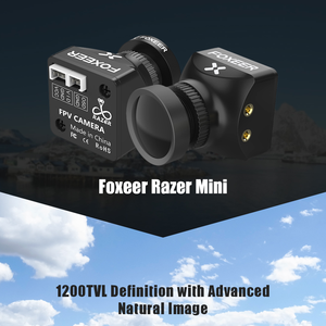 Cámara FPV Foxeer Razer Mini con Lente de 2.1mm, 1200TVL, 4:3 PAL/NTSC, Voltaje de Entrada de 4.5V-25V para Accesorios de Drones de Carreras - Product Image 3