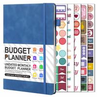 Planificateur budgétaire, carnet de budget mensuel avec suivi des dépenses, organiseur de factures non daté et planificateur financier pour gérer vos finances