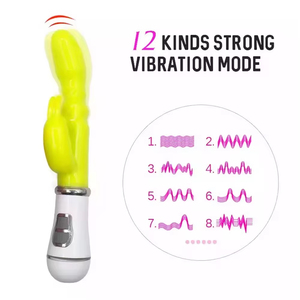G Noktası Tavşan Vibratör Dildo - 10 Hızlı Güçlü Klitoral Stimülatör Vajina Masaj Aleti Pil İle Çalışan Vücut İçin Güvenli Sessiz Seks Oyuncağı Toptan - Product Image 2