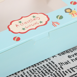 Papel rectangular personalizable, transparente a granel con ventana, alta, para invitados, con cajas de pastel de cinta - Product Image 3