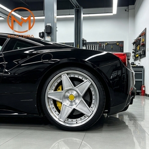 Rines de Aleación Maxtera Forjados a Medida de 2 Piezas y 5 Estrellas con Bloqueo Central para Autos de Pasajeros, Compatibles con <span class=keywords><strong>Ferrari</strong></span> <span class=keywords><strong>458</strong></span> F8, Porsche, Maserati, Audi R8 - Product Image 5