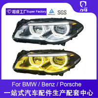Nuevo Faro Delantero Bicolor para Serie 3 F30 F35, Luz Diurna de 6000K, 2011-2017, 12V, 6000 lm, Estilo Ojos de Ángel