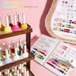 ชุดเจลทาเล็บสีน่ารักลายกระต่าย 126 สี ยี่ห้อ SW สำหรับมืออาชีพ แบบลอกออกได้ด้วยน้ำยาล้างเล็บ ใช้กับหลอด UV/LED เหมาะสำหรับร้านทำเล็บ รับผลิตแบรนด์ส่วนตัว (OEM) - Product Image 4