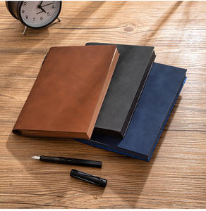 Journal personnalisé en cuir d'écorce <span class=keywords><strong>de</strong></span> chèvre PU promotionnel en vrac bon marché <span class=keywords><strong>de</strong></span> qualité supérieure cahier A5 personnalisé - Product Image 1