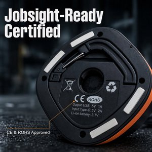 Solar 270 °   Lámpara de Trabajo LED COB Giratoria de 3 Hojas, 4500LM XHP50, Banco de Energía Magnético USB-C de 9000mAh, Soporte Telescópico, para Camping al Aire Libre - Product Image 6