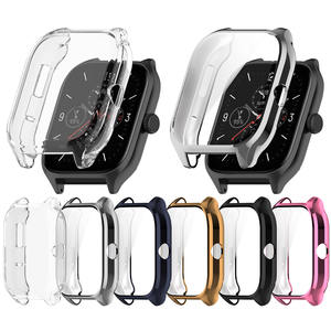 Tschick เคสนาฬิกาสำหรับ <span class=keywords><strong>Amazfit</strong></span> <span class=keywords><strong>GTS</strong></span> <span class=keywords><strong>4</strong></span> GTS4,เคสนาฬิกาชุบ TPU นิ่มกันกระแทกหน้าจอฟิล์มมันวาว - Product Image 1