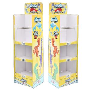 Étagères d'affichage de supermarché, présentoir <span class=keywords><strong>en</strong></span> papier multi-niveaux sur pied pour boissons, aliments, <span class=keywords><strong>en</strong></span>-cas - Product Image 1