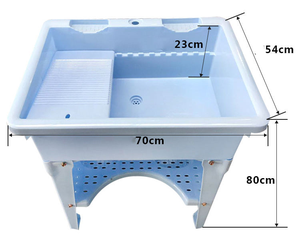 Factory Direct Modern Polypropylene Lab <strong>Sink</strong> Chemical Resistant Acid Proof Drainboard Eco-Friendly Easy Clean Washroom <strong>Bathroom</strong> - Product Image 3