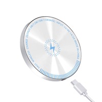 Chargeur sans fil à aspiration magnétique avec charge rapide pour Android et chargeur de voiture 15W et support de téléphone portable