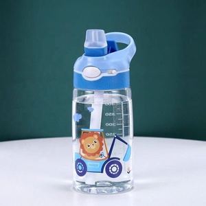 Bouteille <span class=keywords><strong>d</strong></span>'eau portable en Tritan sans BPA, anti-fuite, avec paille à ressort pour les activités estivales en plein air pour enfants - Product Image 5