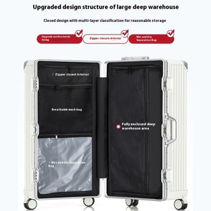 <span class=keywords><strong>Valise</strong></span> PC à roulettes multifonctionnelle de grande capacité 20 24 26 pouces <span class=keywords><strong>valise</strong></span> durable 4 roues pour hommes femmes étudiants bagages - Product Image 4