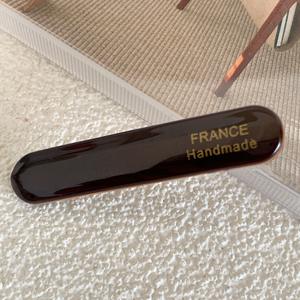 Pince à cheveux coréenne en acétate, style français, dorée, antidérapante, type bec de canard pour femme - Product Image 4