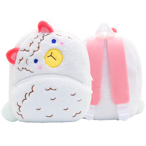 Customization Unisex Kids School <b>Backpack</b> with <b>Cartoon</b> Characters Plush Material Zipper Closure & Detachable Strap - Product Image 1
