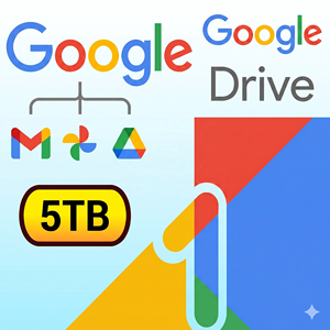 Suscripción Oficial a Google One con 5 TB de <span class=keywords><strong>Almacenamiento</strong></span> por 18 Meses, Vincula tu Cuenta de Gmail, Uso Global, Entrega Rápida - Product Image 1