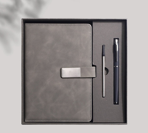 IStapromo Gifts Wholesale Promotional Luxury Gifts Items A5 Leather Notebook Luxury Business Gift Sets Customizable <b>Note</b> <b>Book</b> - Product Image 4