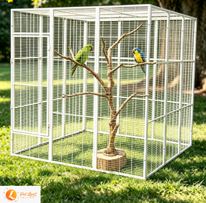 Cage à Oiseaux Métallique Extensible Extra Large en Gros avec Emplacement Libre pour l'Assemblage – Idéale pour Oiseaux, Chats, Chiens, <span class=keywords><strong>Pigeons</strong></span> et Paons - Product Image 1