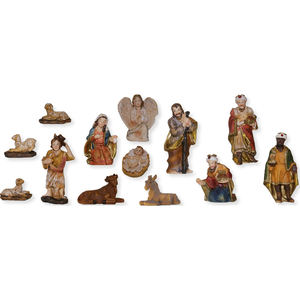 Ensemble de crèche de 13 pièces, 8 cm, figurines et jouets de Noël adaptés (9006935009415) - Product Image 1