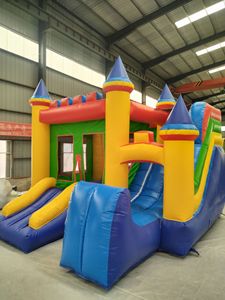 Ticari şişme sıçrama ev çocuklar için Blower ile şişme şato 0.55mm PVC açık oyun alanı doğum günü partisi CE sertifikalı - Product Image 2