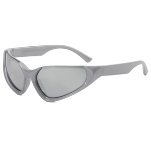 Gafas de sol deportivas para <span class=keywords><strong>hombre</strong></span>, <span class=keywords><strong>lentes</strong></span> de sol <span class=keywords><strong>hipster</strong></span> con personalidad, de medio Marco, estilo europeo y americano, para pasarela - Product Image 4