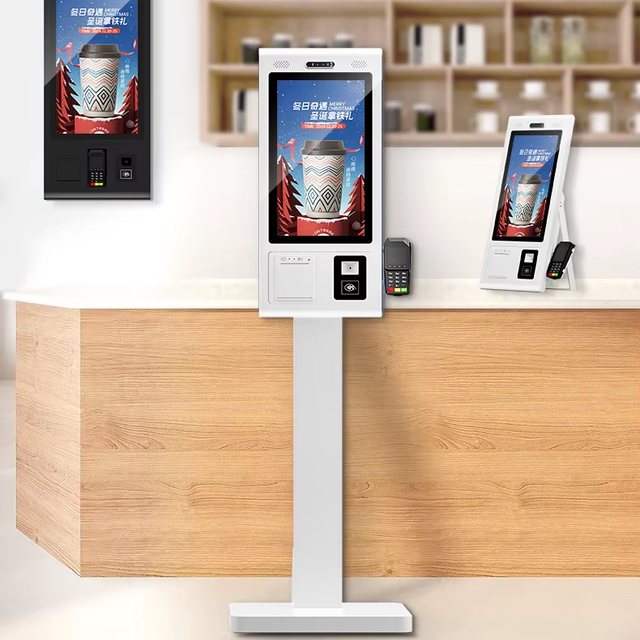 21.5 Inch Self-Service QR Code Payment POS Cash Register 10-Point Capacitive Touch Screen Bluetooth 5.2 for Supermarket