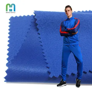 Shaoxing knit fabric supplier 190gsm tricot fleece fabric top quality tracksuit material fabric for tracksuit bottoms