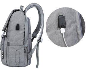 高級ナイロンママ赤ちゃんおむつバッグバックパック防水印刷されたカスタムおむつバッグポータブルベビーベッド付きファッショナブルな男の子用おむつバッグ - Product Image 4