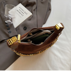 Sac à bandoulière en daim rétro <span class=keywords><strong>français</strong></span> de niche, élégant et polyvalent, pour la vente en gros transfrontalière - Product Image 4