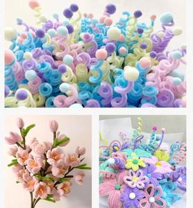 100 pièces de tiges de chenille de 6 mm, nettoyeurs de fil de fer pour fleurs, nettoyeurs de tuyaux pour pivoines, pour artisanat - Product Image 4
