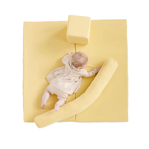 Tapis de jeu EVA pour bébés de 0 à 24 mois, tapis d'éveil unisexe pour la maison, tapis en éponge épaissi avec jouet en tissu inclus - Product Image 5