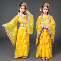 Costume chinois ancien pour enfant, tenue de danse populaire, d'opéra traditionnelle chinoise, Ming Tang Han Hanfu, robe de princesse cosplay,