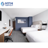 Courtyard-Projekt Eichenholz-Paneel Hotelzimmer-Möbelset Anpassbare Moderne Umweltfreundliche Kommerzielle Möbel für Hotels