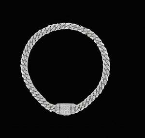Luxury 925 Sterling Silver Cuban Link Bracelet Lab Grown Moissanite Diamond Minimal Style Jewelry - Product Image 5
