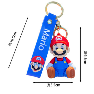 Nuevo Llavero de Anime 3D de Super Mario Bros, Colgante de Plástico para Mochila y Llaves de Coche, Regalos para Parejas - Product Image 4