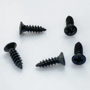M2 M3 M4 Miniature screws Flat Head Wood Screws black self tapping screw