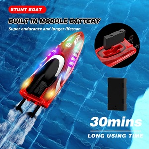 Bateau et navire télécommandés Flytec V777 Rouge avec éclairage LED éblouissant, double propulsion, cascades, 2 vitesses, pour enfants, piscines et lacs, jouet cadeau - Product Image 5