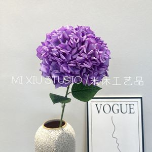 Fleurs Artificielles en Soie, Branche Unique, Violet, Décoration Mariage et Maison, 50g, Utilisation pour Table de Conférence et Salle Bouddhiste - Product Image 3