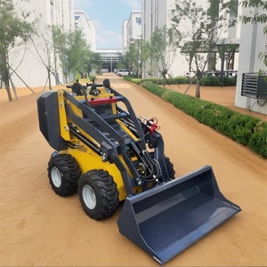 सबसे सस्ता मिनी व्हील-प्रकार स्किड-स्टीड फ्रंट-एंड लोडर. कृषि और निर्माण के लिए उच्च गुणवत्ता वाले क्रॉलर लोडर - Product Image 1