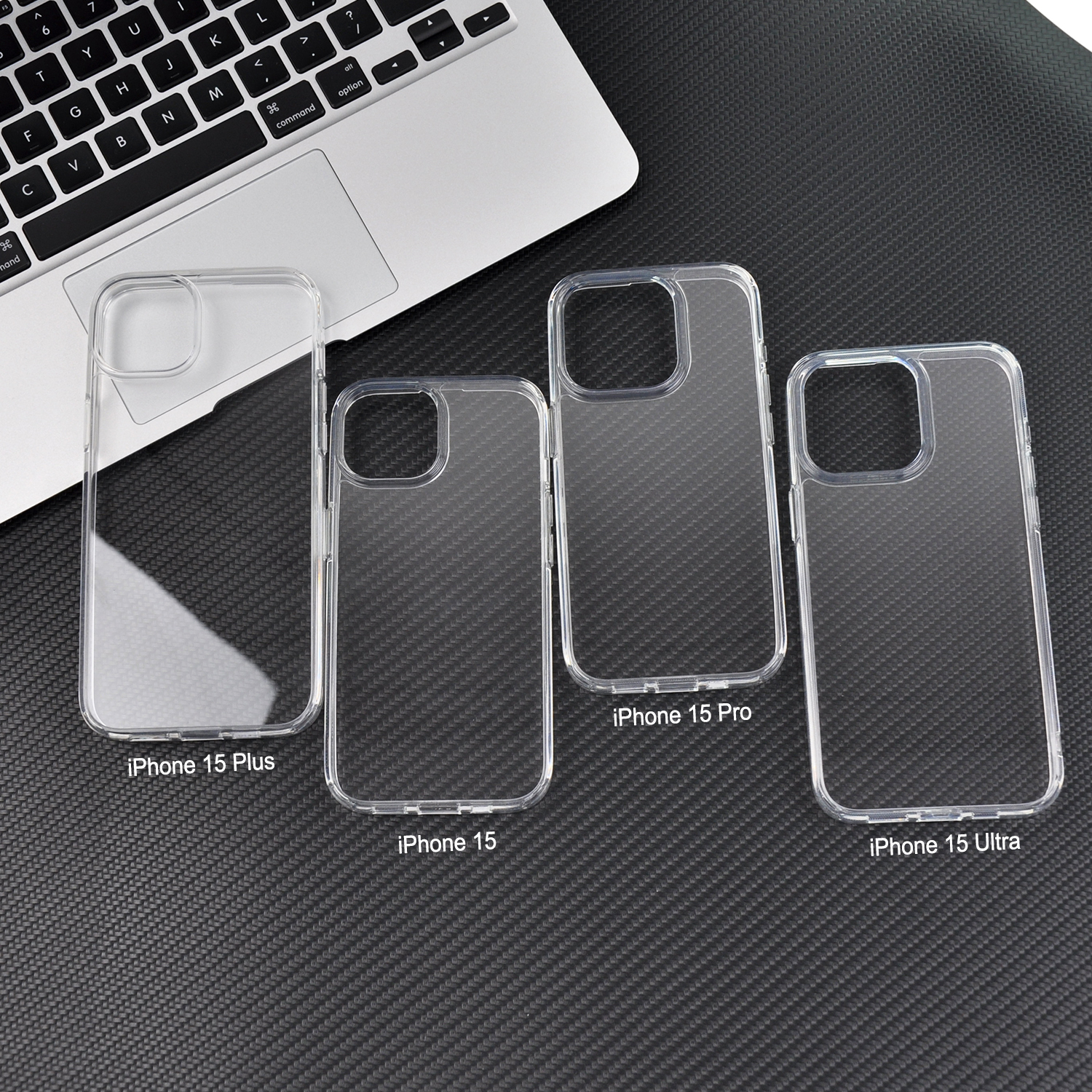 New Arrivals High Transparent Clear Anti Shock Soft TPU 1.5mm Hard PC Cell Phone Case For iPhone 15 14 13 12 Pro Max Back Cover