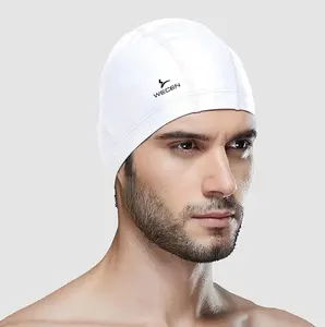 Adult PU Swim Cap Custom Logo Swimming Caps Fast Delivery Low MOQ Women Easy Return Swimming Caps