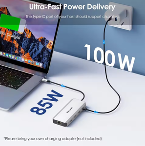 แท่นเชื่อมต่ออุปกรณ์ 12 in 1 <span class=keywords><strong>Wavlink</strong></span> WL-UMD306B แบบ <span class=keywords><strong>USB</strong></span> A และ <span class=keywords><strong>USB</strong></span> C พร้อมพอร์ต Ethernet 2.5G และพอร์ต Display - Product Image 6